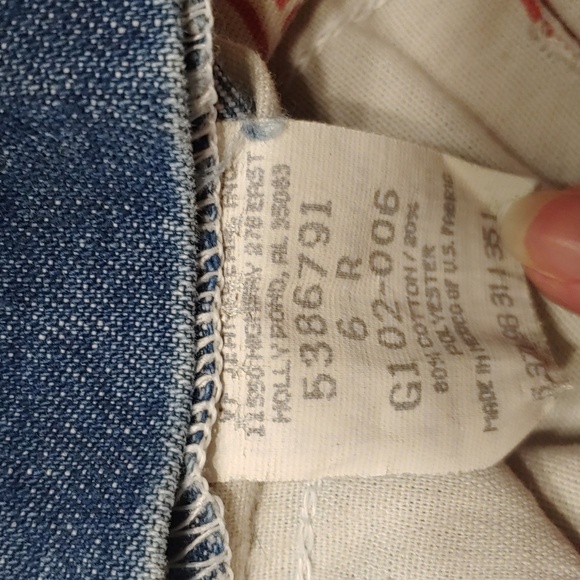 🎁 Lee jeans embroidered girls shorts sz 6 - Picture 7 of 10